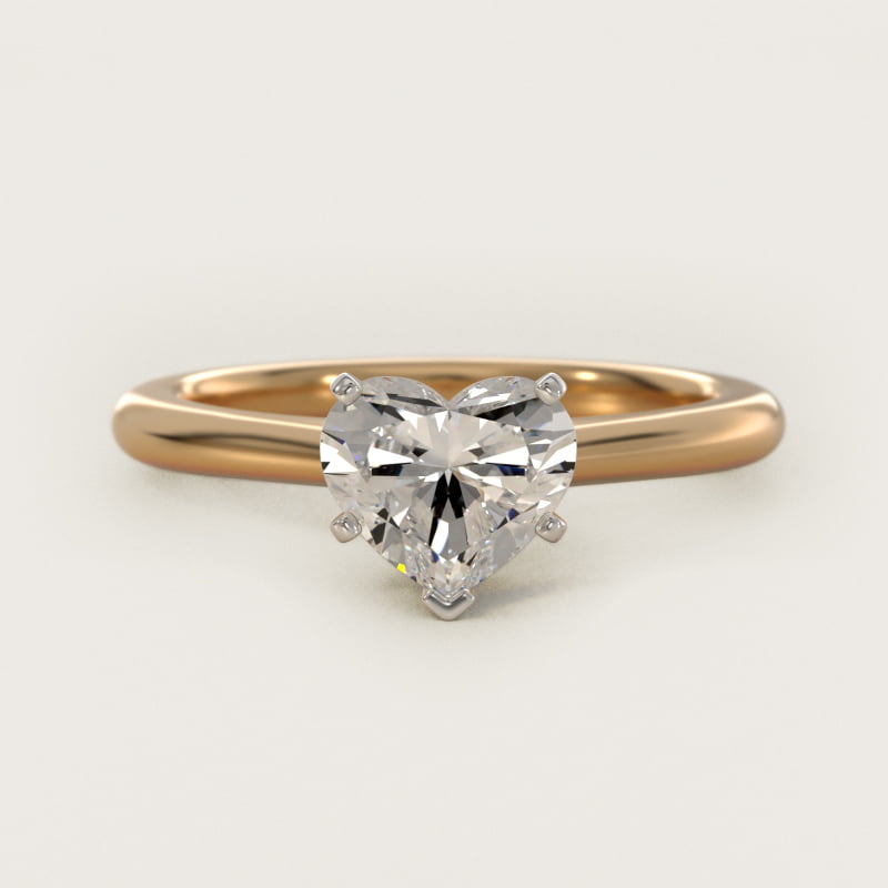 Petite Solitaire Engagement Ring in 14k Yellow Gold