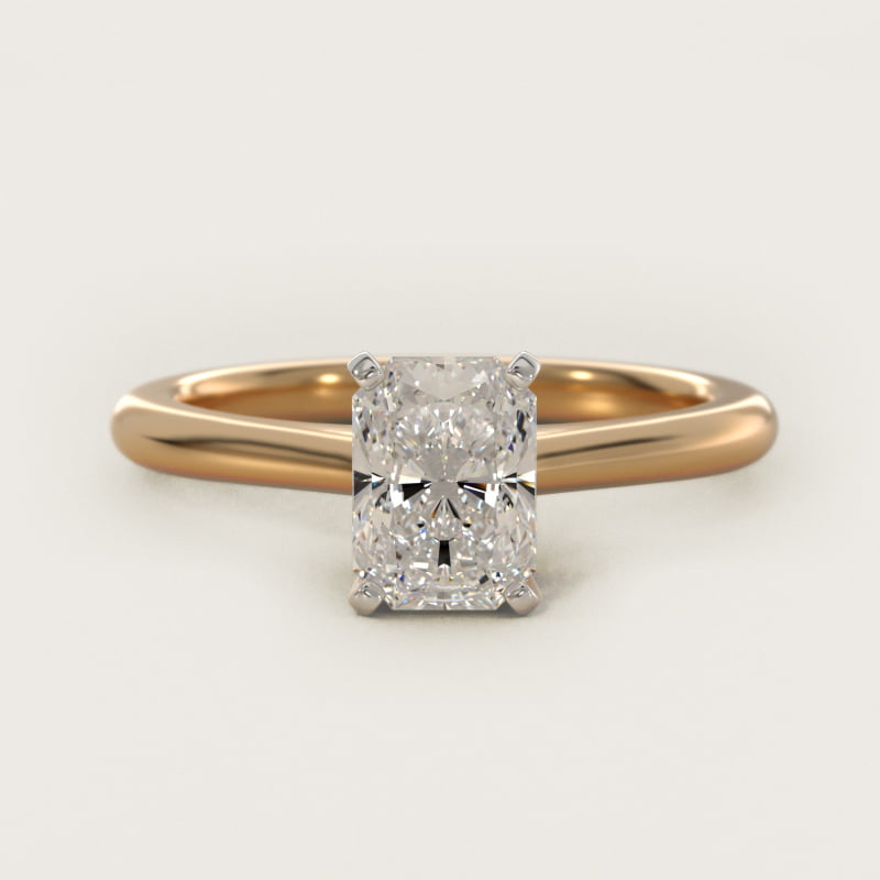 Petite Solitaire Engagement Ring in 14k Yellow Gold