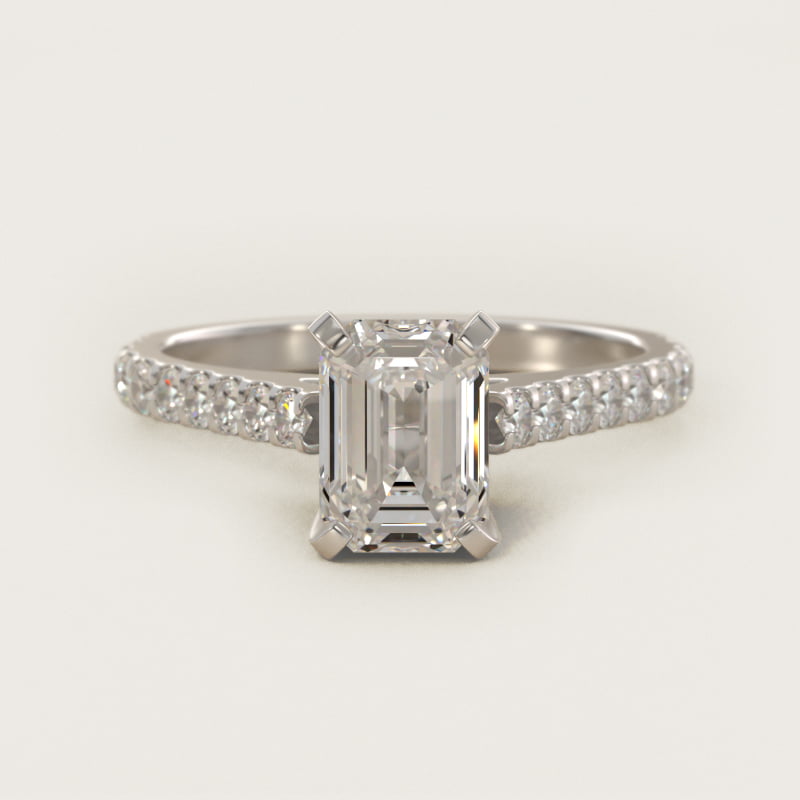 Diamond Pavé Engagement Ring In Platinum By James Allen