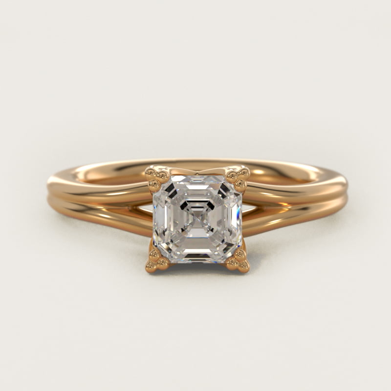 Woven Solitaire Engagement Ring In 14K Yellow Gold By James Allen