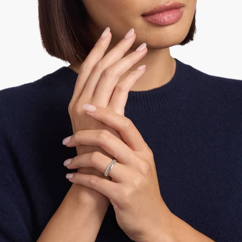 Channel Set Baguette Cut Diamond Eternity Ring in 14k Yellow Gold (1 ct. tw.)