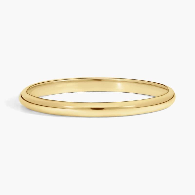 Classic Wedding Ring in 14k Yellow Gold (2mm)