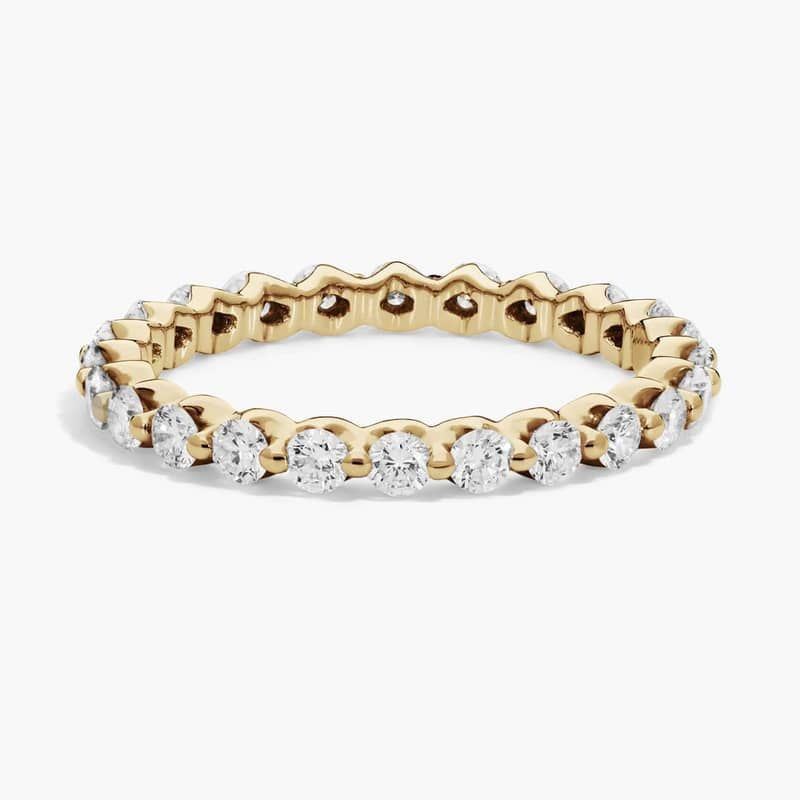 Floating Lab-Grown Diamond Eternity Ring In 14K Yellow Gold (1 Ct. tw. - F-G / VS2-SI1)