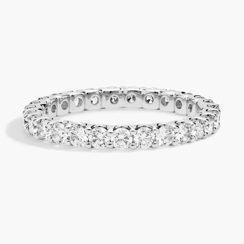 Luna Lab-Grown Diamond Eternity Ring In 14K White Gold (1 Ct. tw. - F-G / VS2-SI1)