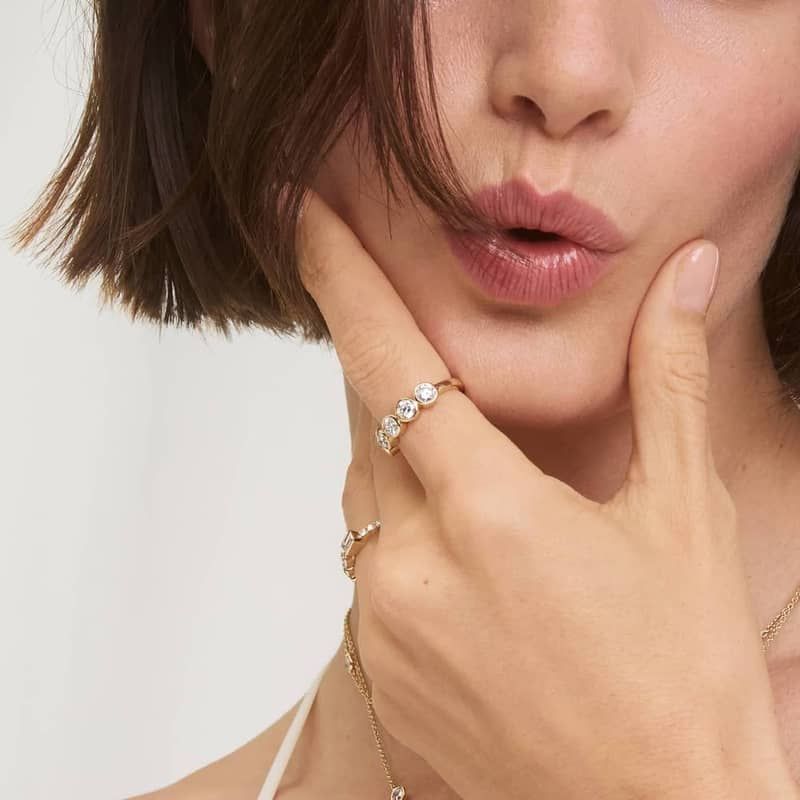 Diamond Bezel Ring in 14K Yellow Gold