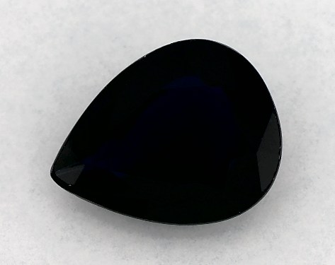 2.02 Carat Pear Natural Blue Sapphire