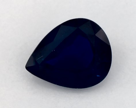2.54 Carat Pear Natural Blue Sapphire